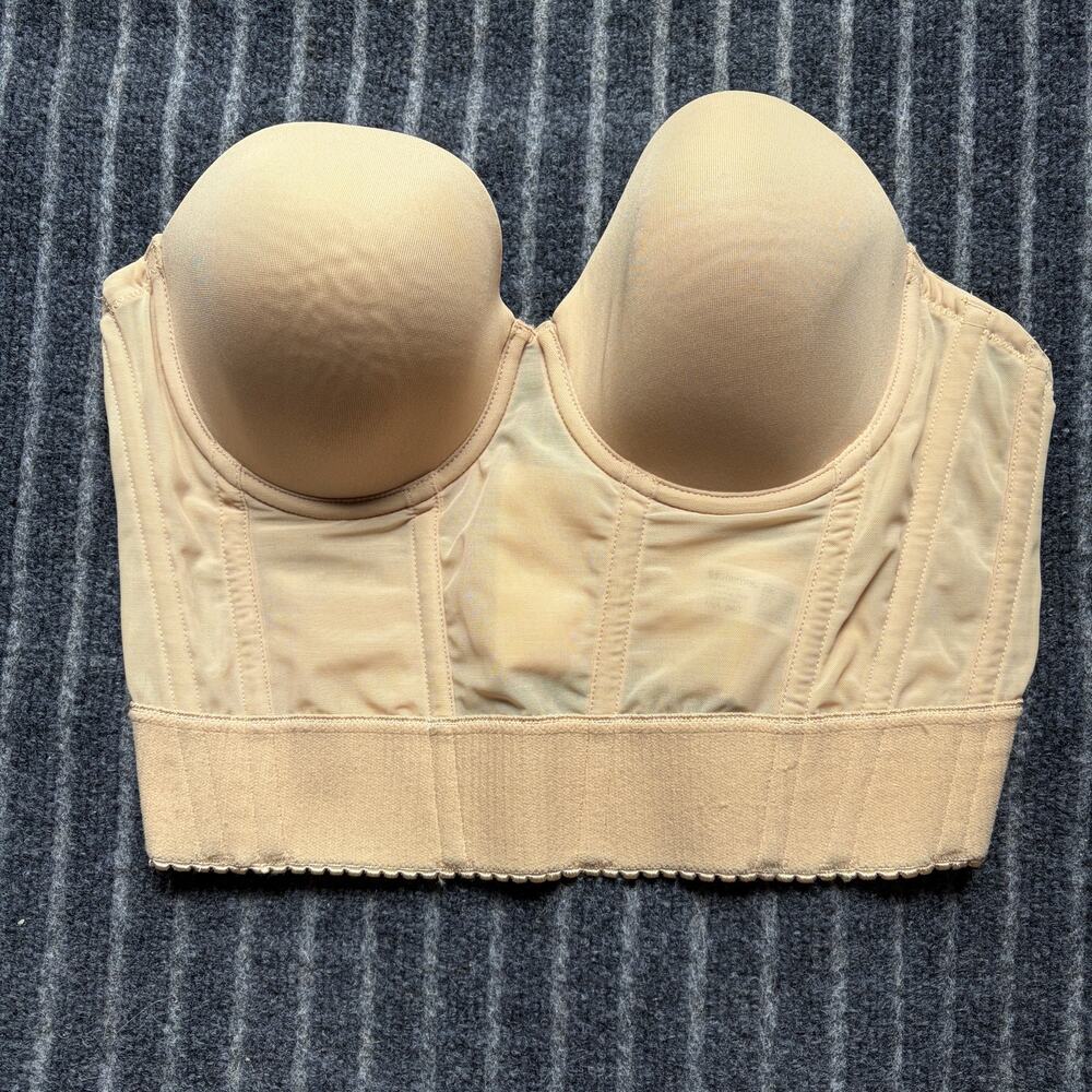 Wacoal Low Back Backless Bra Size 34C Beige Padded